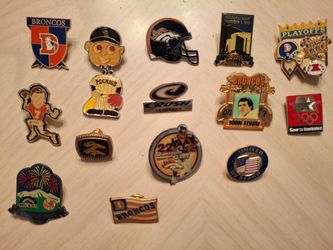 Collection Of Sports And Other Pins