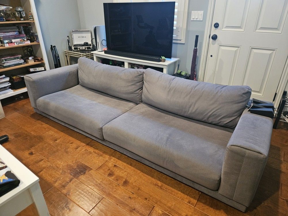 8.5 Ft Grey Couch