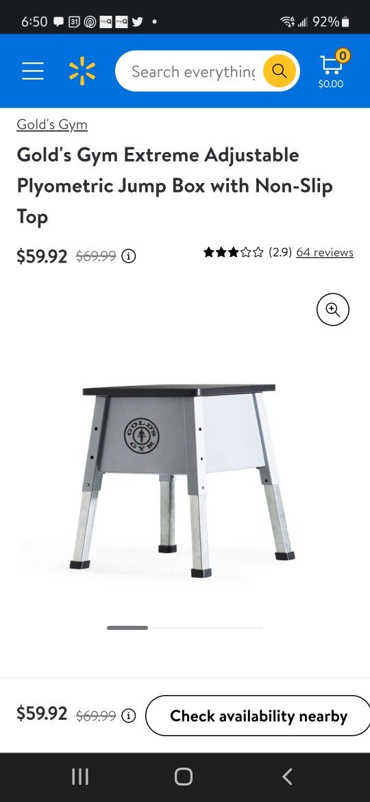 Golds Gym Adjustable Step Stool