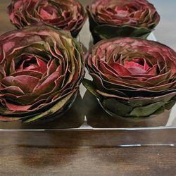 Box of 4 faux flower Fillers, NEW, BOX OF 4 @ 2.00