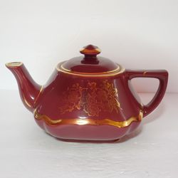 Vintage Hall Teapot Baltimore Maroon 