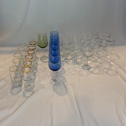 Wine And Drinking Glasses Set Of 31