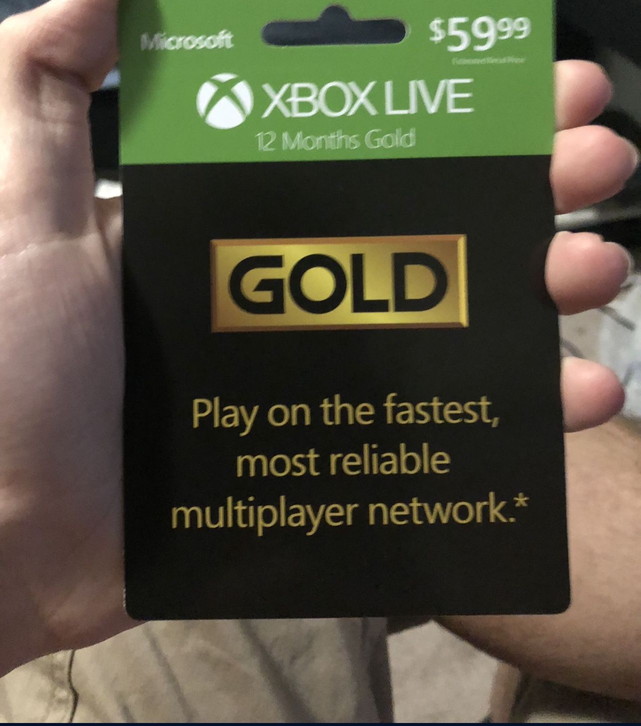12 Month Xbox Live Card