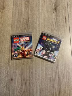 PS3 Marvel Super Heroes & Batman 3 Beyond Gotham Games