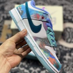 Futura Laboratories x Dunk Low SB 'Bleached Aqua' Sample