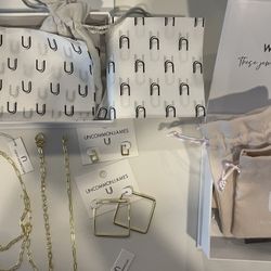 Uncommon James Gold Jewelry (necklace, bracelets, earrings)