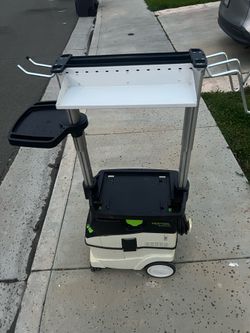 Festool CLEANTEC CT 36 E and Workcenter Organizer WCR 1000 T-LOC