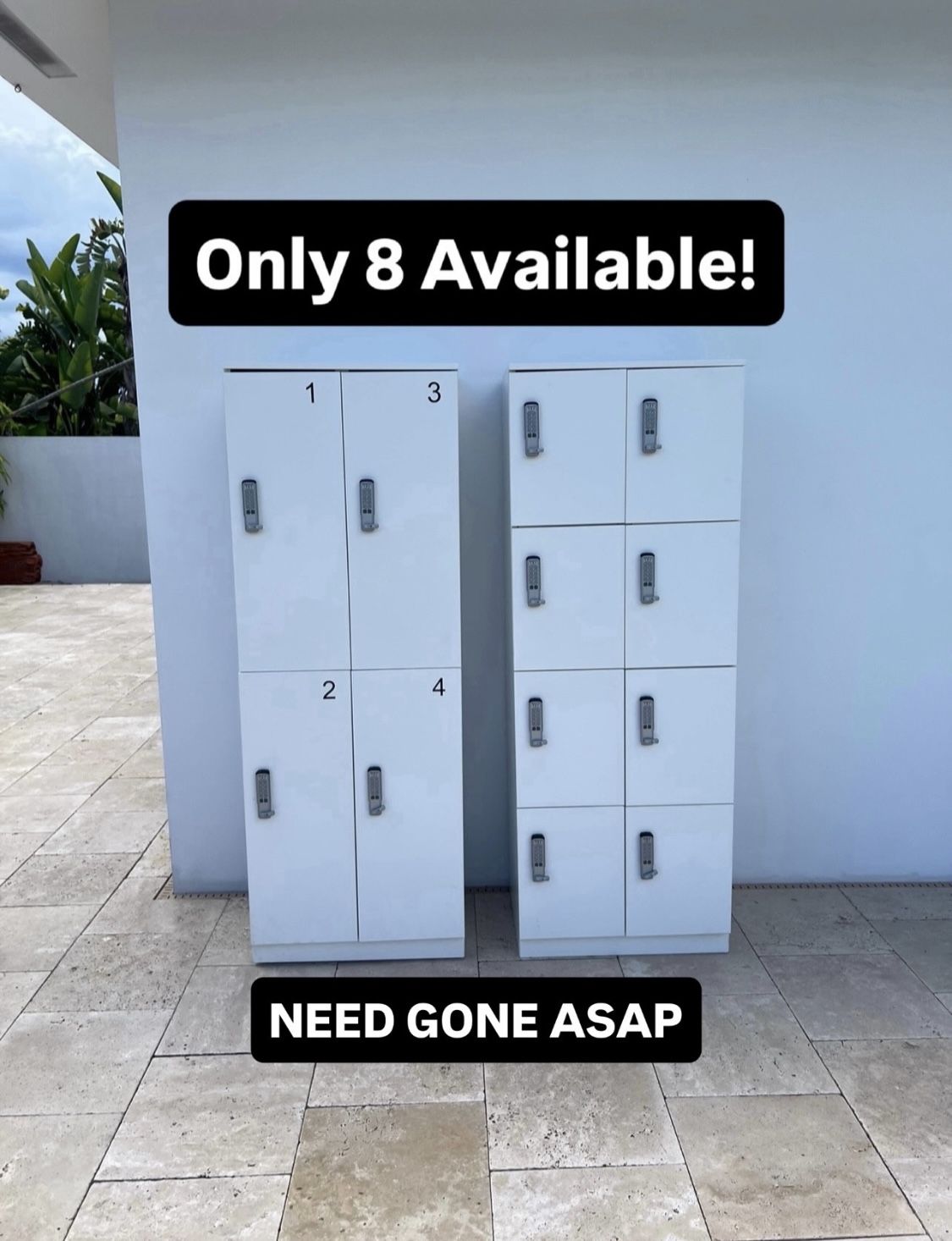 Storage Cabinets (8 Available) Pickup Today Available