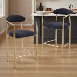 Gold Leg Barstools 2pcs