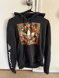 Adidas Originals Black Camo Graphic Hoodie Medium