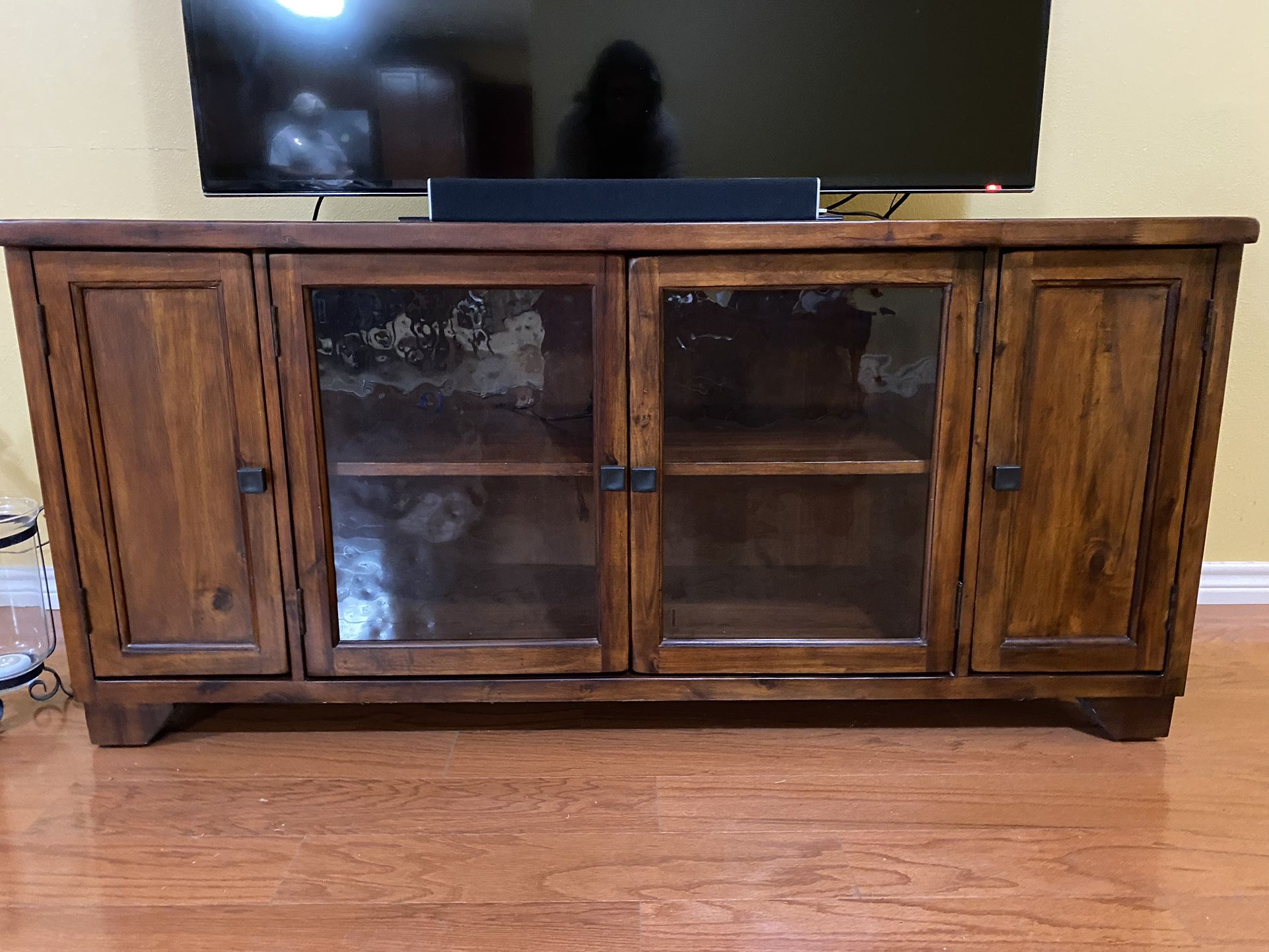 Solid Wood TV Stand, Coffee Table, End Table Set 