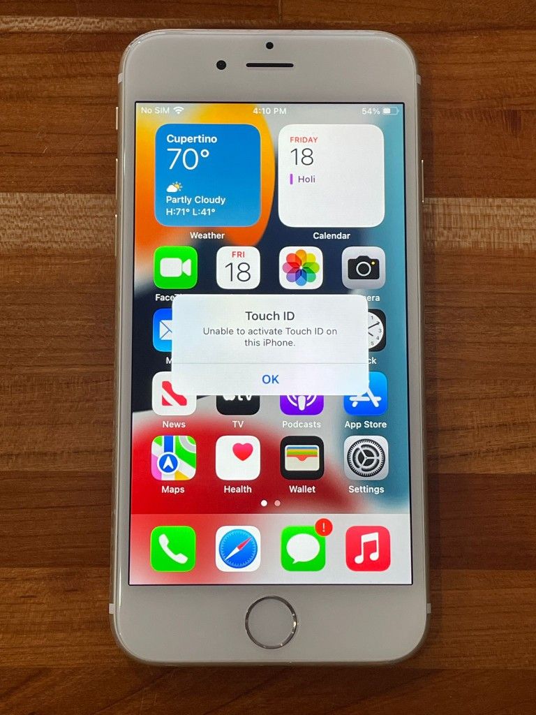 Apple IPhone 6S 64GB No Touch ID unlocked