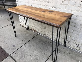 Small desk made with antique wood