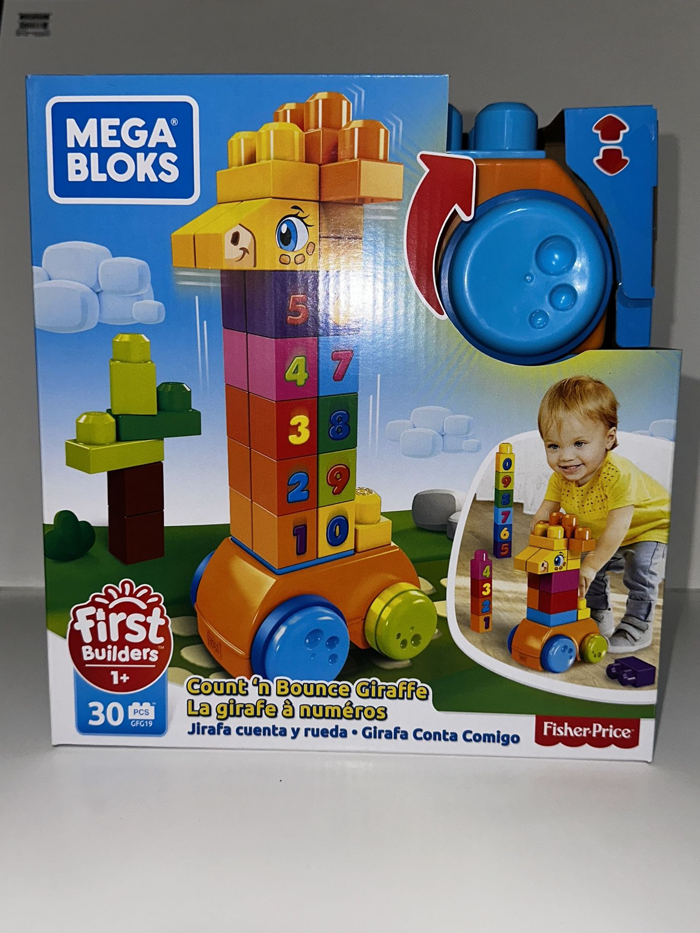 MEGA BLOKS Fisher Toy Blocks Giraffe NEW