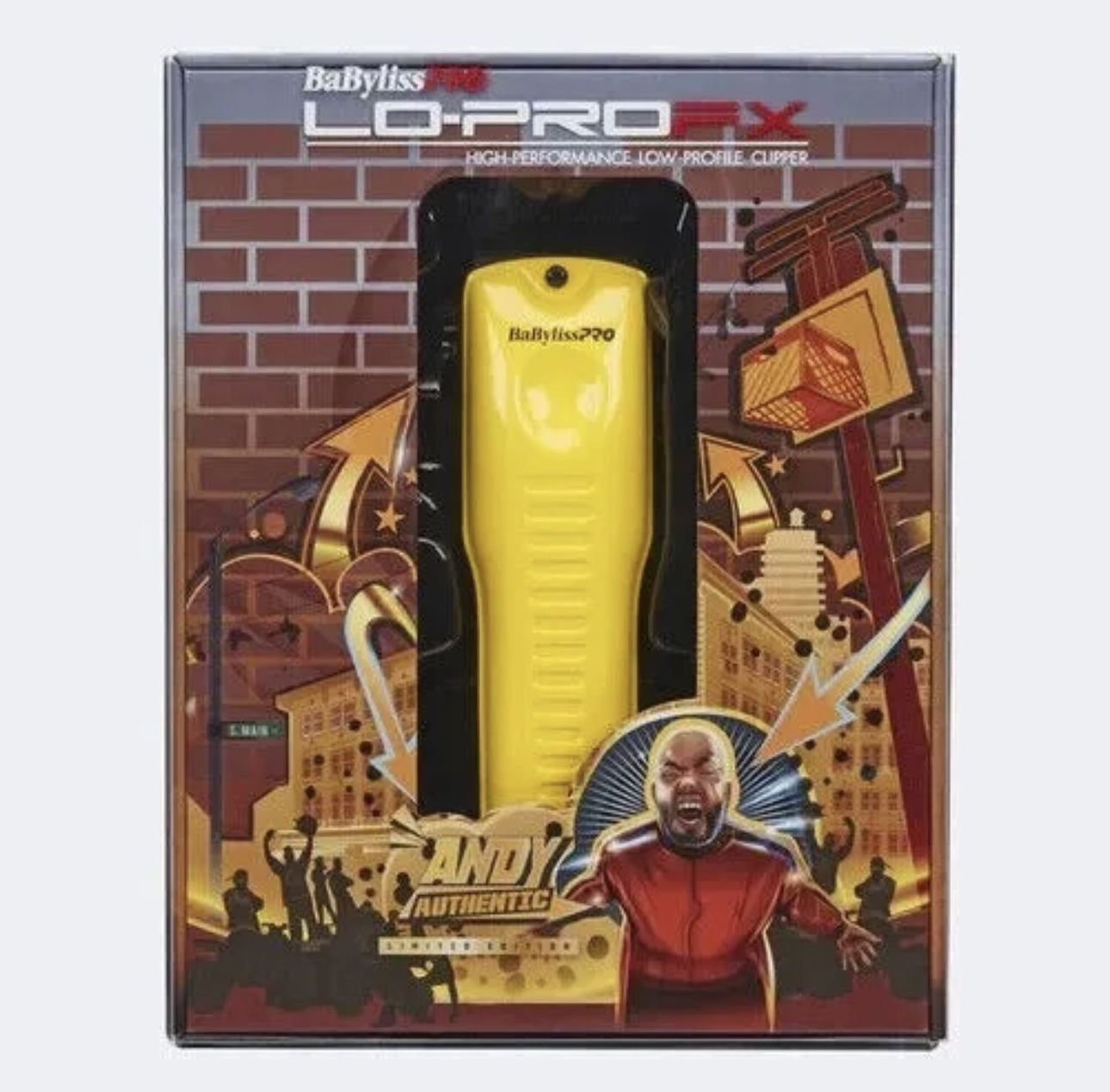 BaByliss Pro Limited Yellow Black LO PRO FX Cordless Clipper 