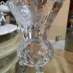 Crystal Footed Vase