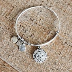 Alex and Ani Celtic Knot Bangle Bracelet, Silver