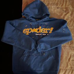 Blue sp5der hoodie