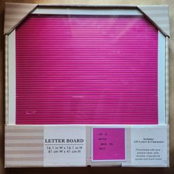 Pink Letter Board