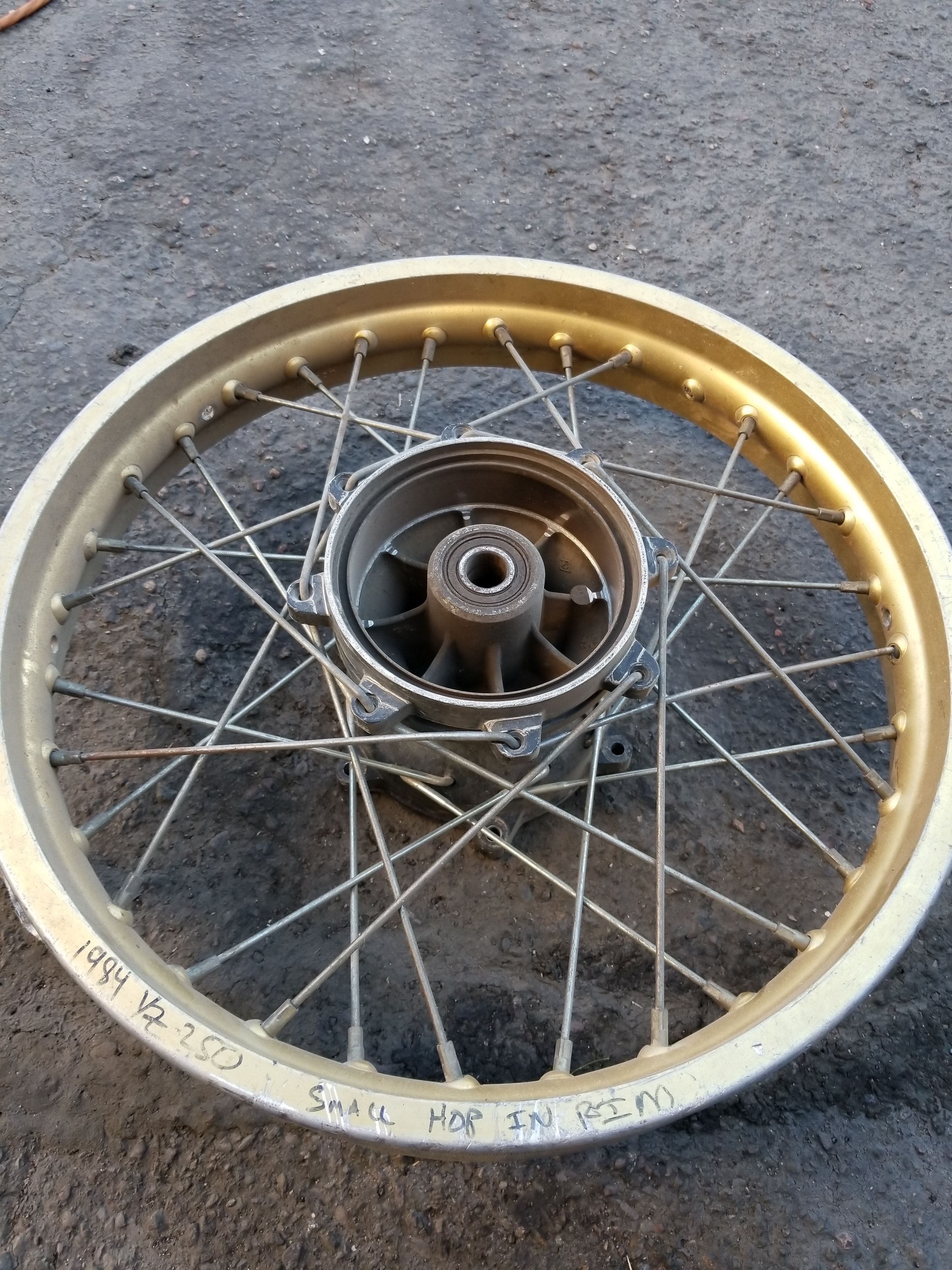 Dirt bike rim