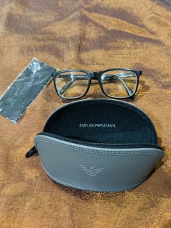 Emporio Armani Eyeglasses with Case and Brand New Pouch