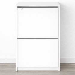 White Shoe Storage Cabinet / Entryway Organizer