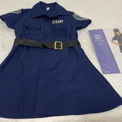 Police Dress For Halloween Up To Size 10