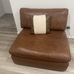 Leather Brown Oversize Chair