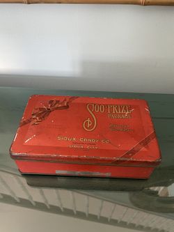 Antique Tin Sioux Candy Co Box