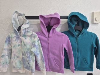 Girls Toddler Hoodie Full Zipper Pockets 4T