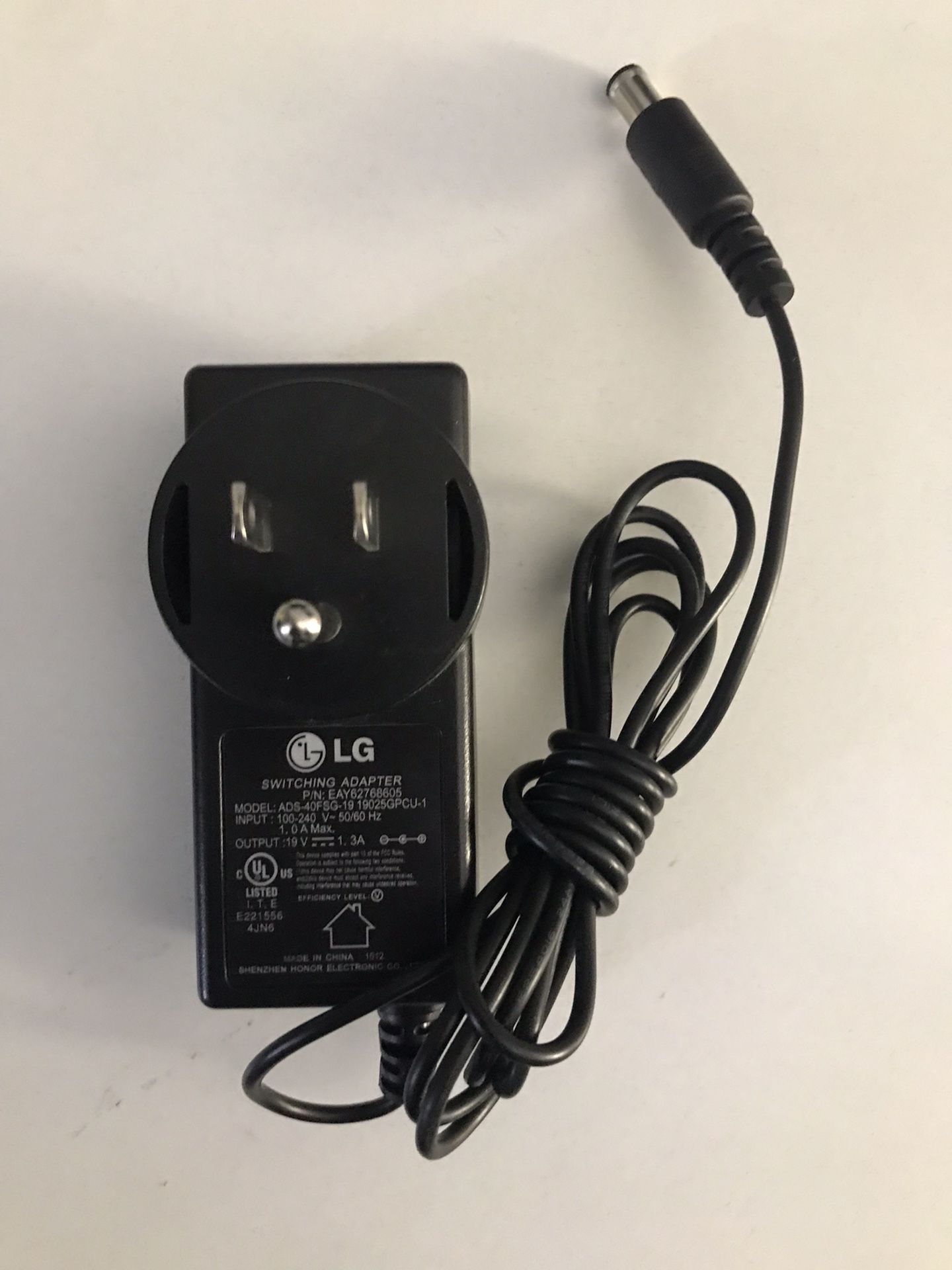 LG Monitor Power Adapter (19V) For Sale