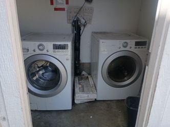 Washer and electric dryer