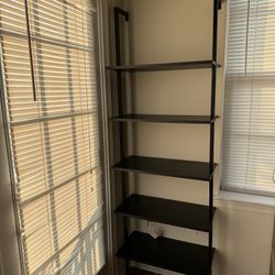 5-Shelf Wood Bookcase and Bookshelf