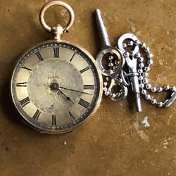 Antique 18k Gold Pocket Watch 