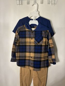 Kids Plaid Clothing Set