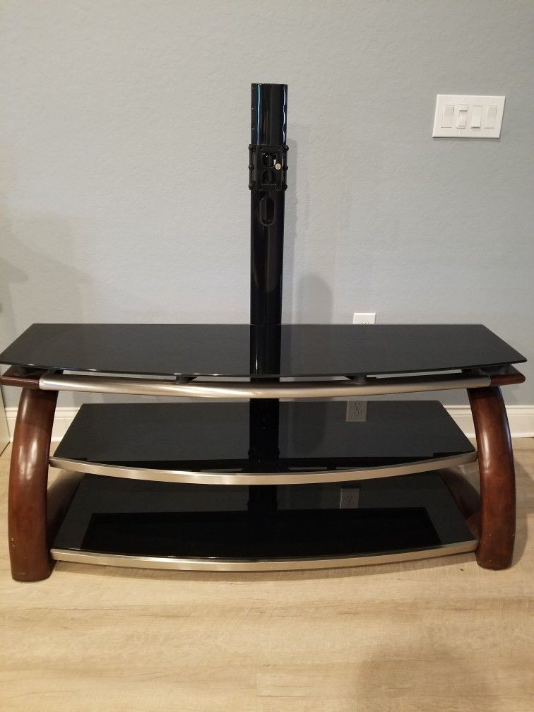 Glass Media Table with mount