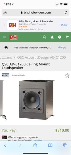 QSC AD-C1200 Ceiling Mount Loudspeaker High power
