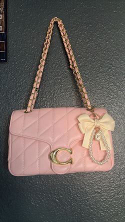 Coach Pink Quilted Leather Shoulder Bag
