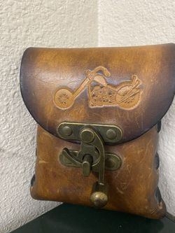 Harley Davidson Leather Cigarette/Tobacco Pouch