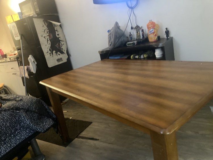 Brown Kitchen Table NEEDS GONE