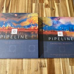 Pipeline Board Game + Emerging Markets Expansion + Custom Wood Insert – Complete, Excellent Condition