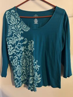 St John’s Bay ladies XL quarter sleeve blouse
