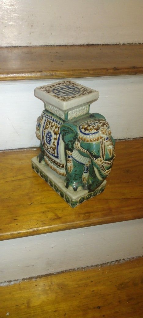 Elephant Ceramic Statue