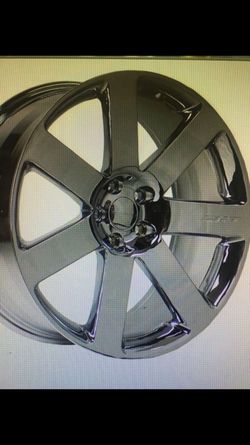 20" chrome Chrysler SRT wheels