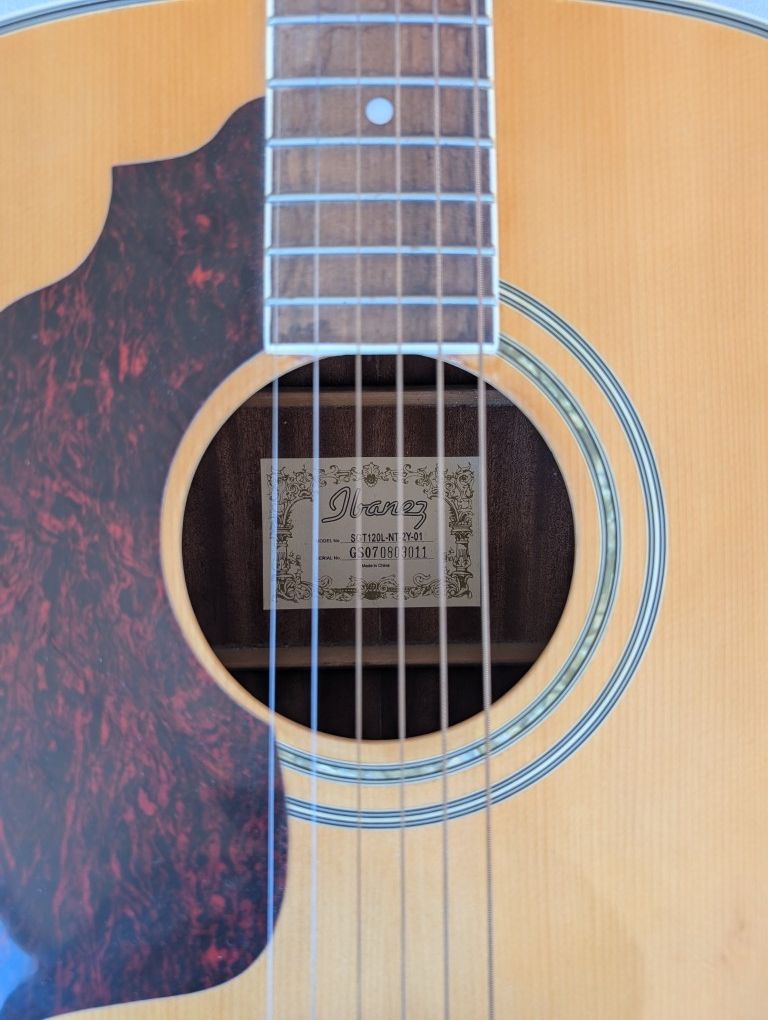Ibanez Left Handed Acoustic Guitar Sgt120L Natural Finish
