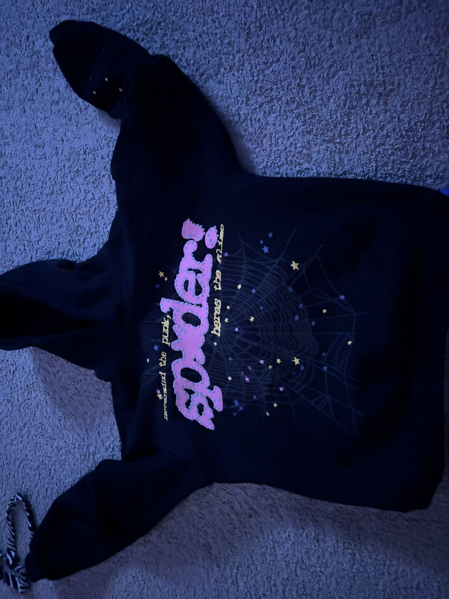 Sp5der Hoodie, Black!