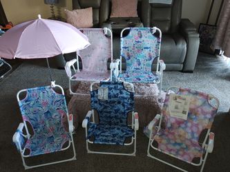 Enjoy New Tommy Bahama Adult Backpacking Beach Chairs $90 Ea. Children ⛱️ Chairs $50 Ea.