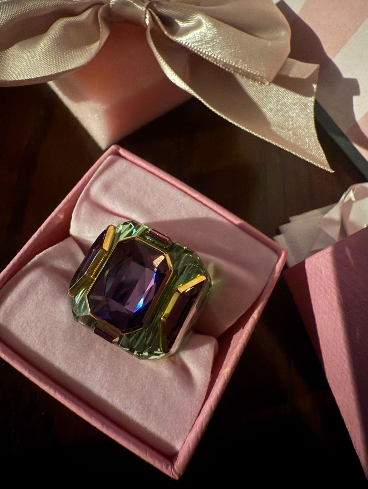 swarovski cocktail ring