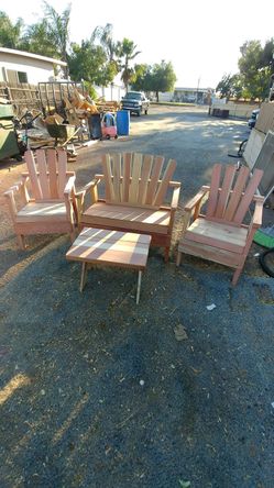 Handmade Wooden patio furniture always new always available delivery available