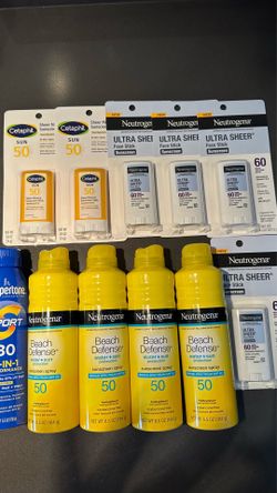 NEW Sunscreen Neutrogena, Cetaphil, Coppertone